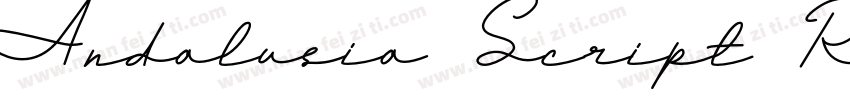 Andalusia Script Regular字体转换